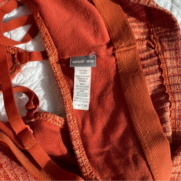 Aerie Chill Ribbed Longline Bralette Size Medium - Picture 10 of 10